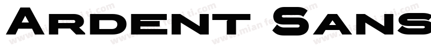 Ardent Sans Bold字体转换
